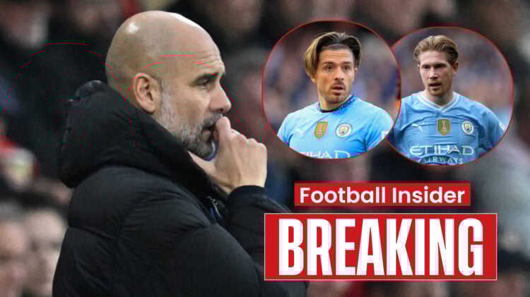 Pep Guardiola Man City Jack Grealish Kevin De Bruyne