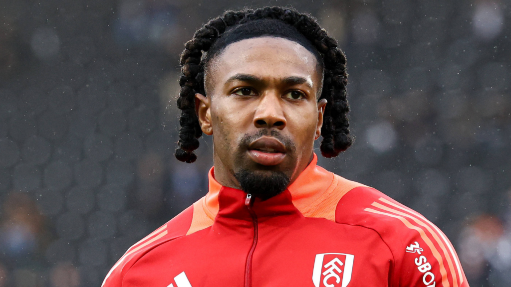 Adama Traore warming up for Fulham