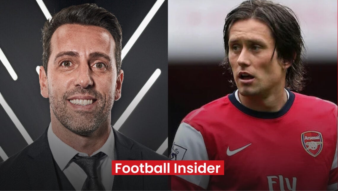 Edu Arsenal Tomas Rosicky split