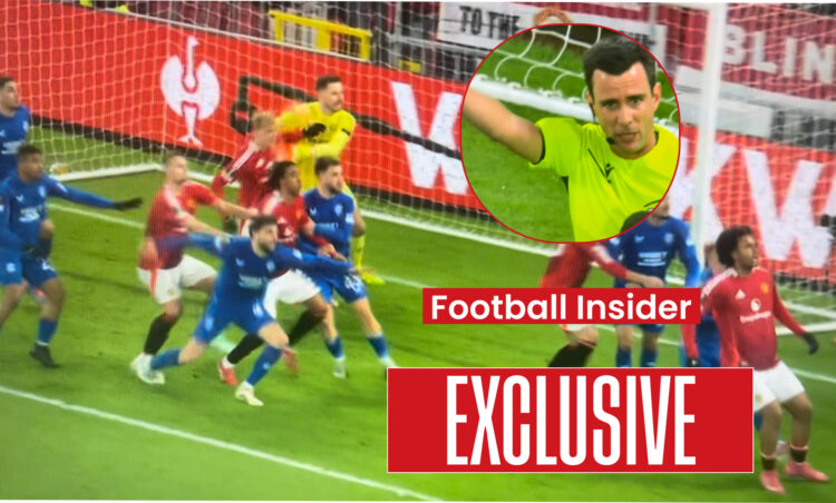 Man United vs Rangers De Ligt goal