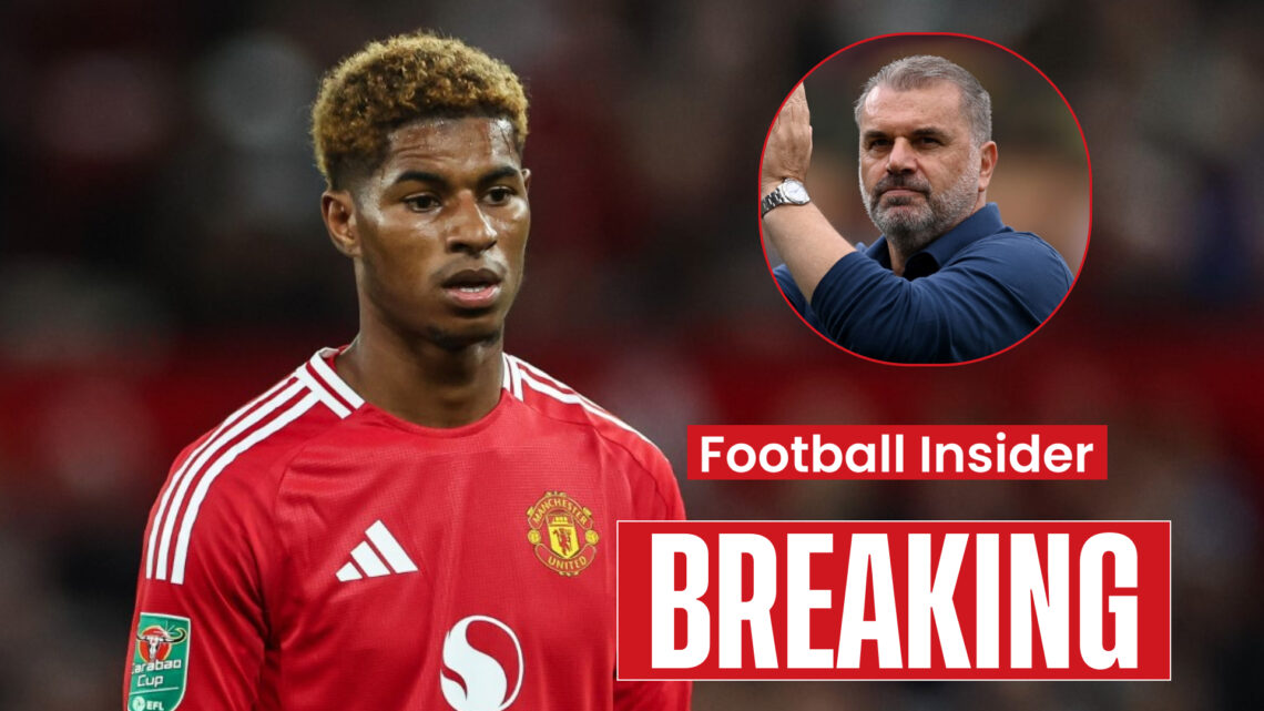 Marcus Rashford Man United Ange Postecoglou Tottenham