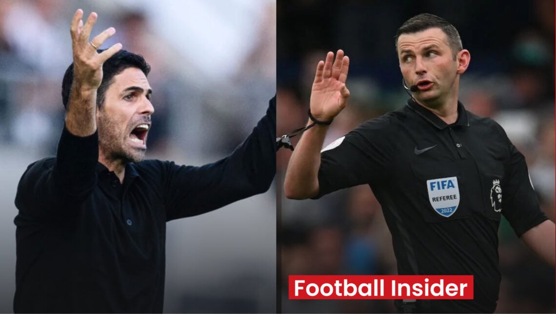 Mikel Arteta Arsenal Michael Oliver
