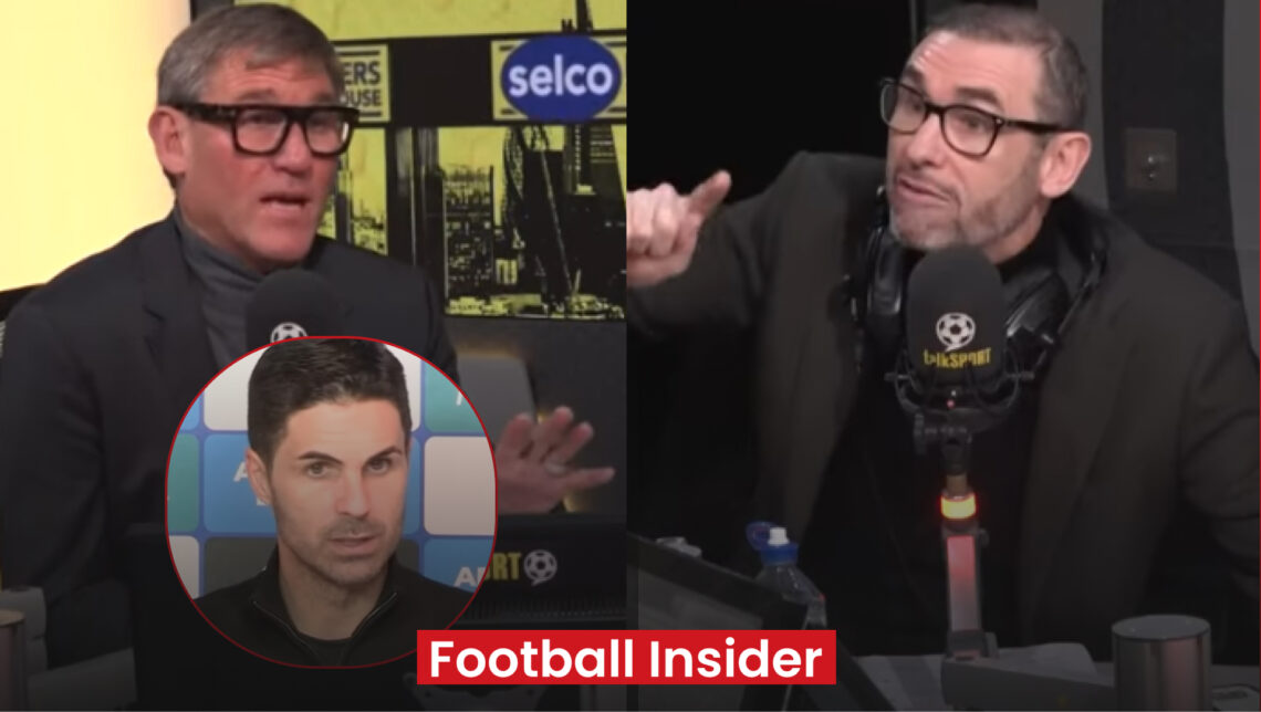 Simon Jordan Martin Keown Arsenal Mikel Arteta
