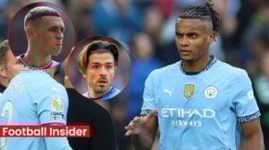 Man City players Manuel Akanji, Phil Foden and Jack Grealish