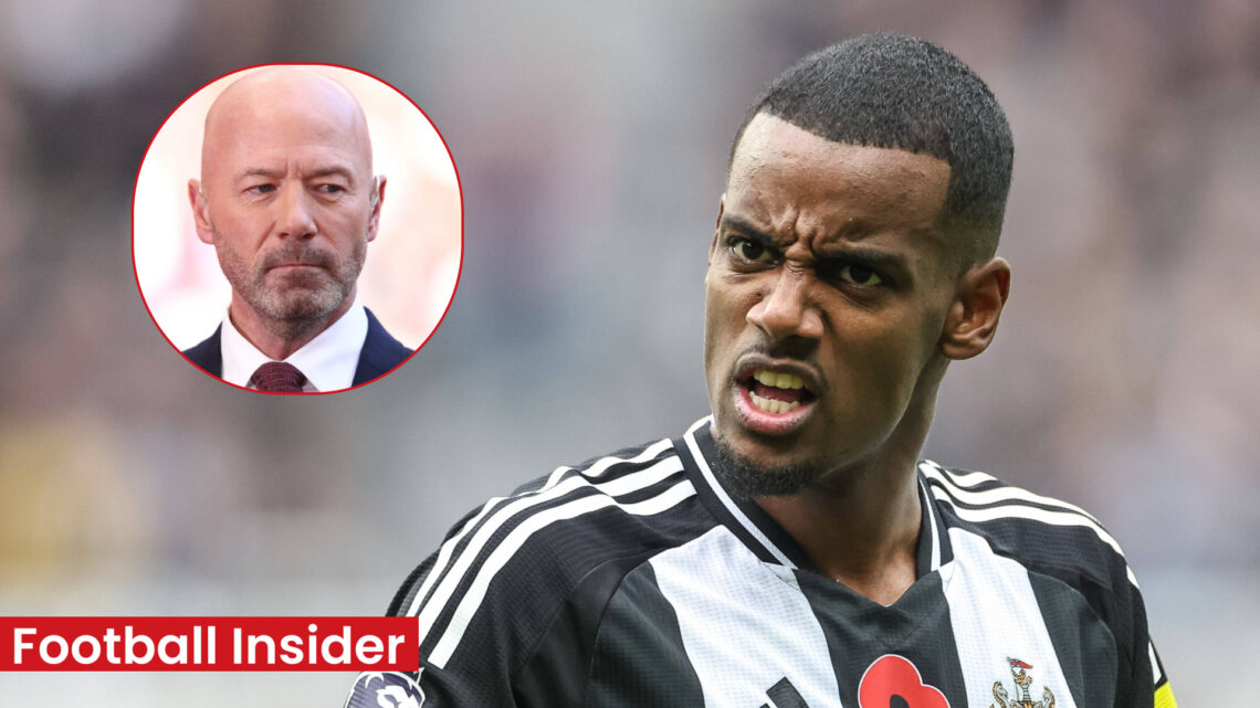 Alan Shearer reacts to Alexander Isak