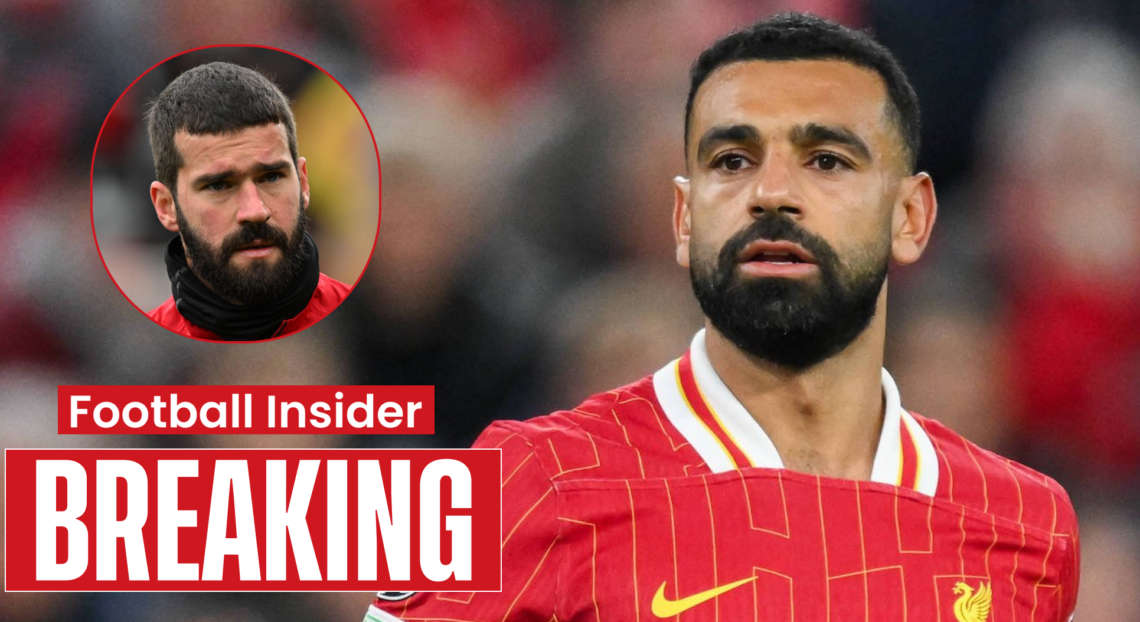 Liverpool players Mohamed Salah and Alisson