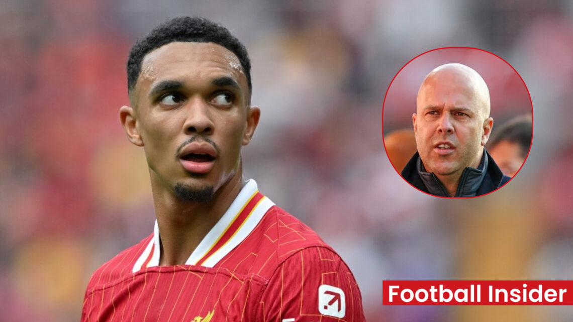 Trent Alexander Arnold and Arne Slot after Man City win