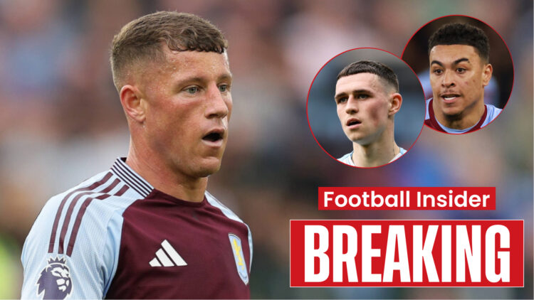Aston Villa midfielders Ross Barkley and Morgan Rogers and Man City winger Phil Foden
