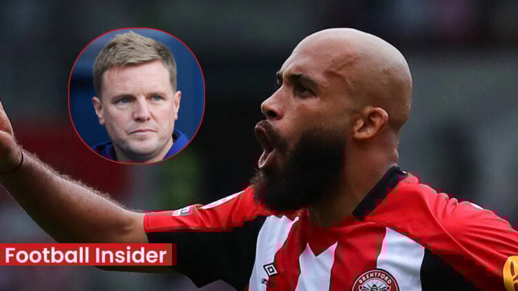 Newcastle Eddie Howe and Bryan Mbeumo