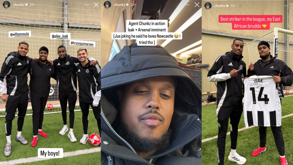Chunkz, Alexander Isak, Newcastle United