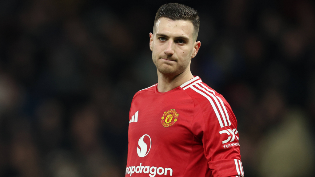 Diogo Dalot in action for Man United