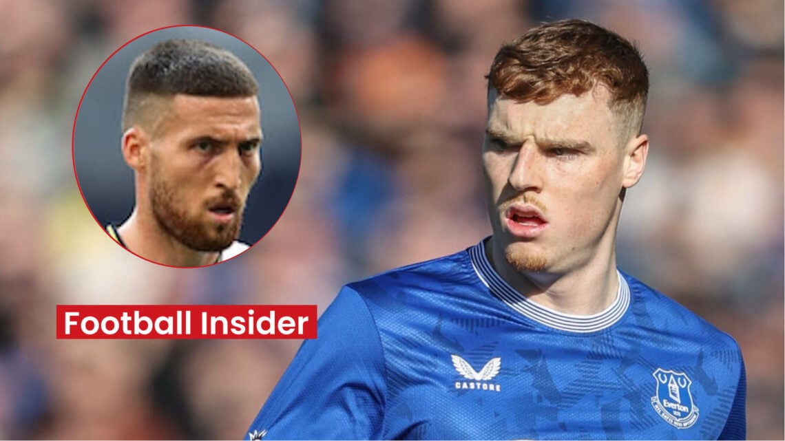 Wolves defender Matt Doherty and Everton defender Jake O'Brien