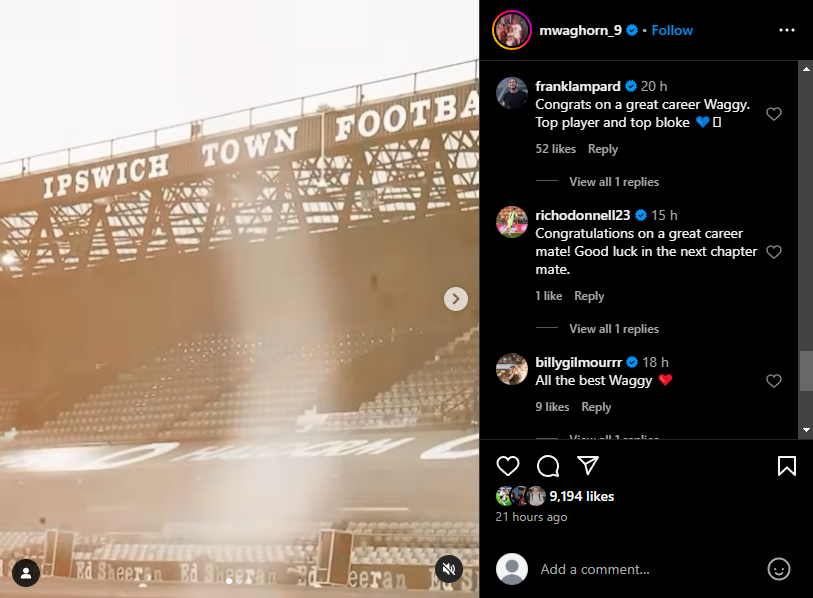 Martyn Waghorn Instagram