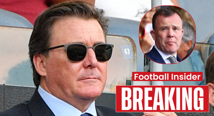 Everton owner Dan Friedkin and Leeds CEO Angus Kinnear