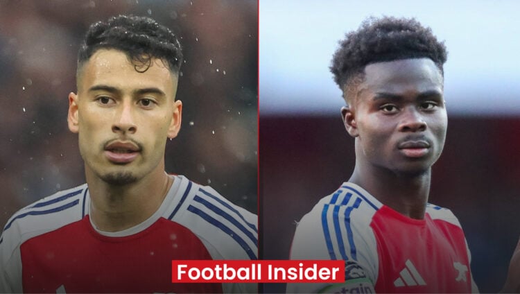 Arsenal wingers Gabriel Martinelli and Bukayo Saka