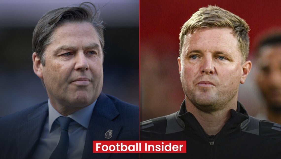 Premier League CEO Richard Masters and Newcastle Manager Eddie Howe
