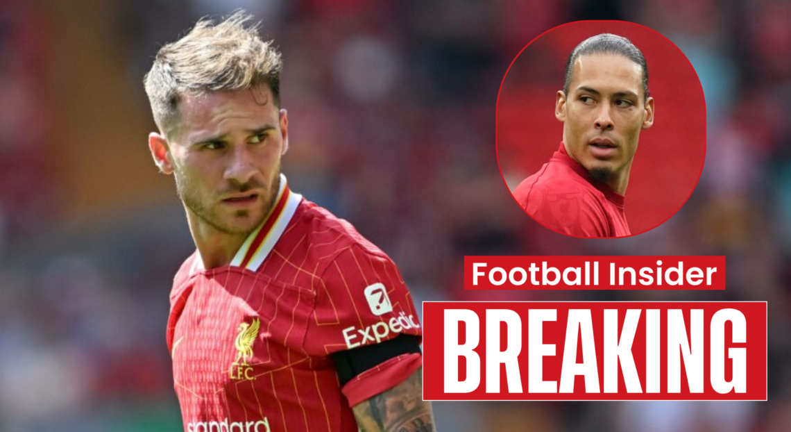 Liverpool players Alexis Mac Allister and Virgil van Dijk