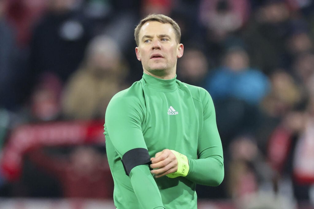 Manuel Neuer in action for Bayern Munich
