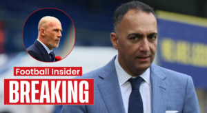 Leeds chairman Paraag Marathe and Rangers manager Philippe Clement