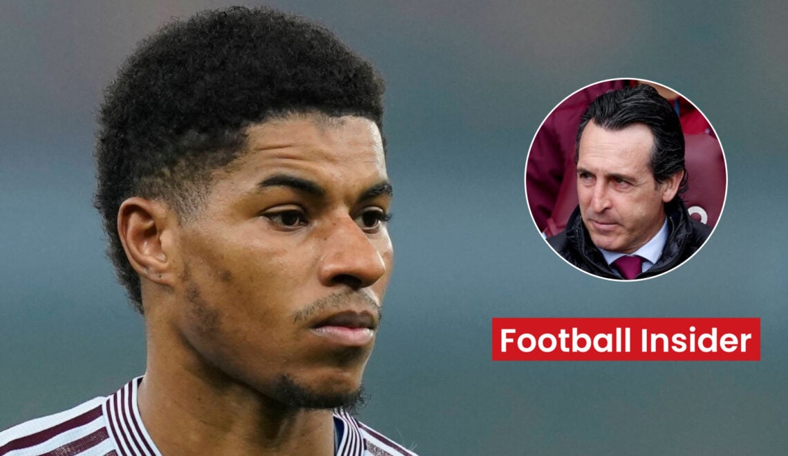 Marcus Rashford, Unai Emery, Aston Villa