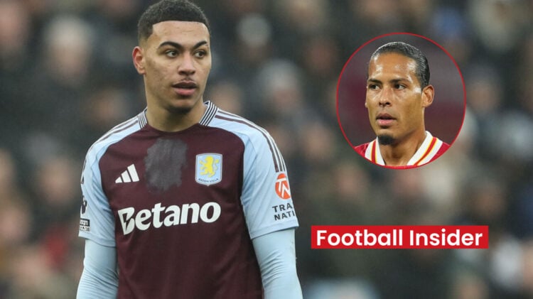 Aston Villa attacker Morgan Rogers and Liverpool defender Virgil van Dijk