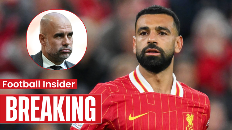 Mohamed Salad and Pep Guardiola after Liverpool's dominant win.
