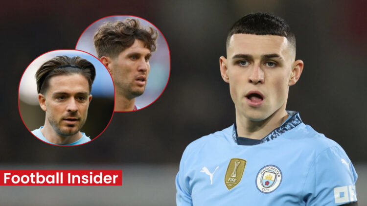 Man City Foden Grealish and Stones