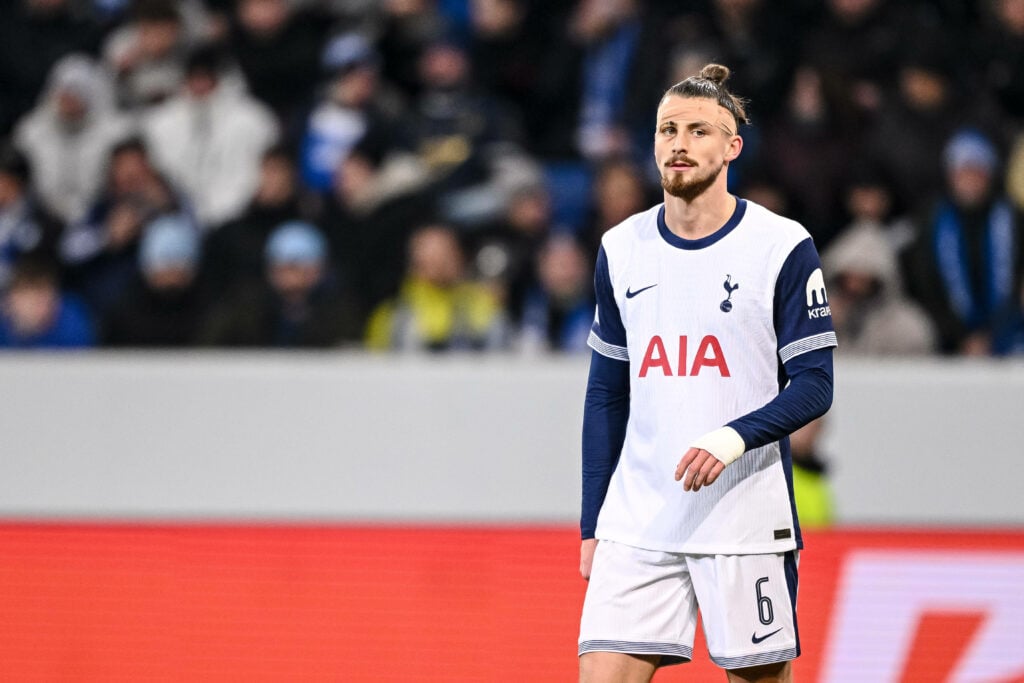 Radu Dragusin playing for Tottenham