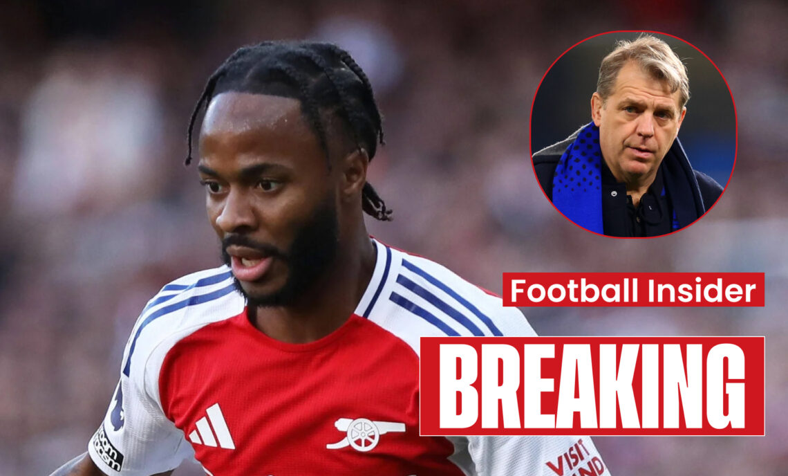 Arsenal winger Raheem Sterling and Chelsea chairman Todd Boehly