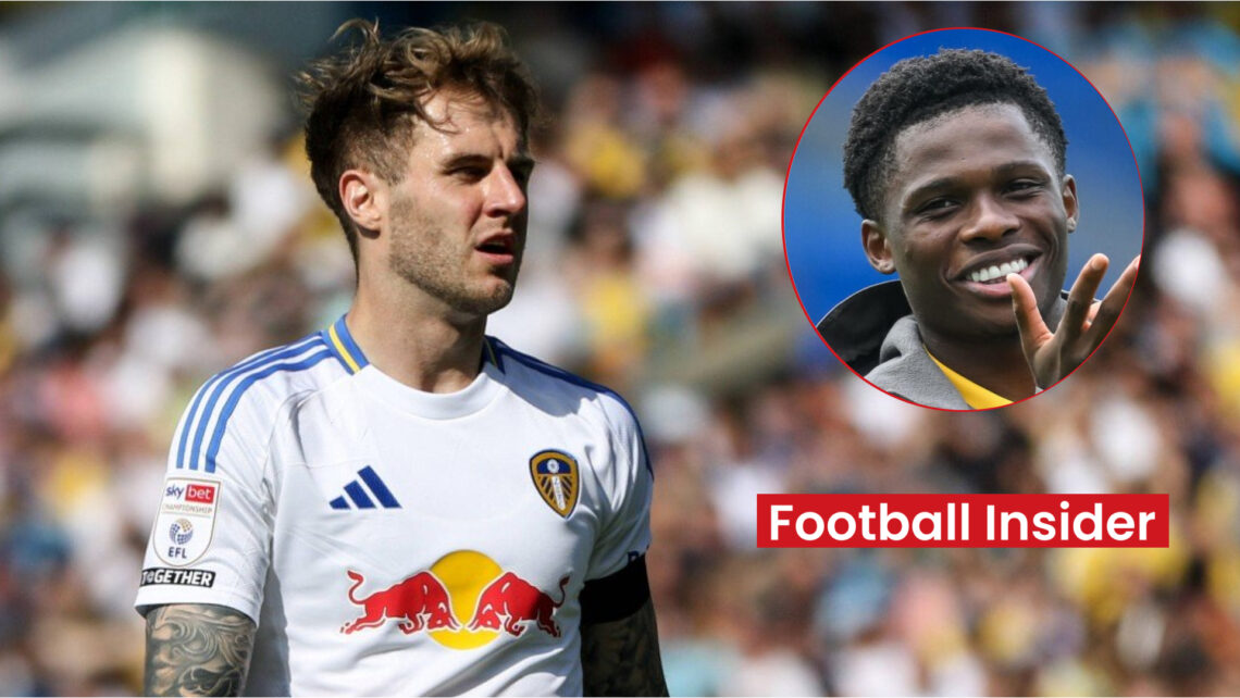 Leeds players Largie Ramazani and Joe Rodon