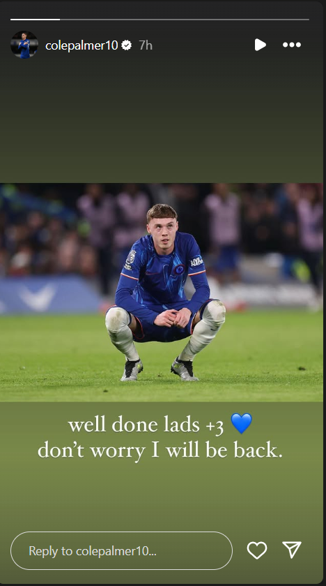 Cole Palmer expresses his Chelsea frustration