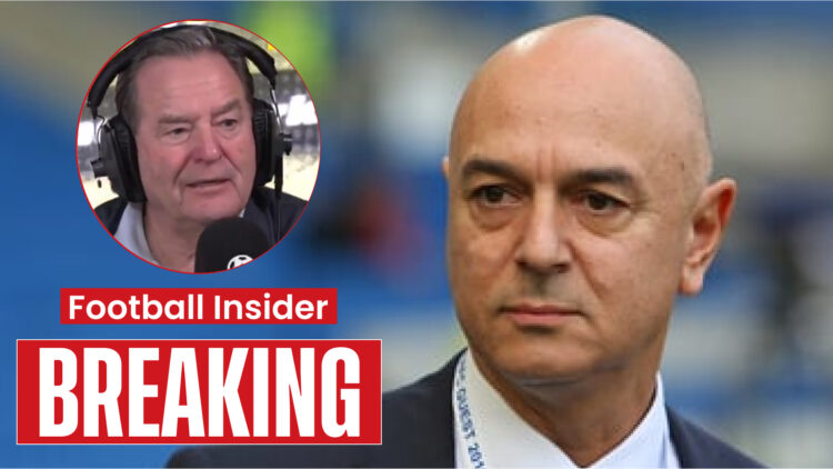 Presenter Jeff Stelling and Tottenham owner Daniel Levy