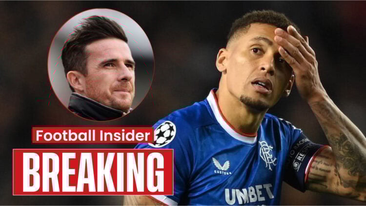 Rangers captain James Tavernier and manager Barry Ferguson