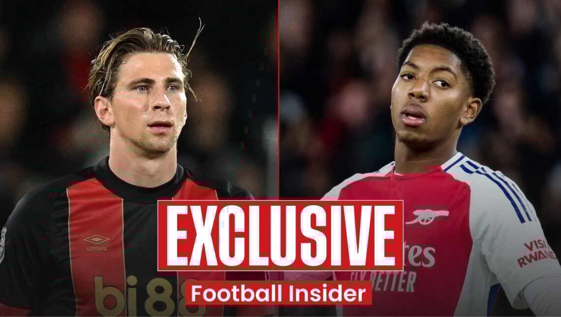 Bournemouth defender Illia Zabarnyi and Myles Lewis-Skelly