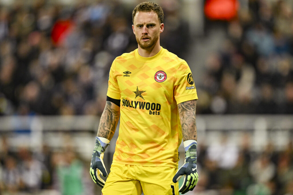 Brentford goalkeeper Mark Flekken