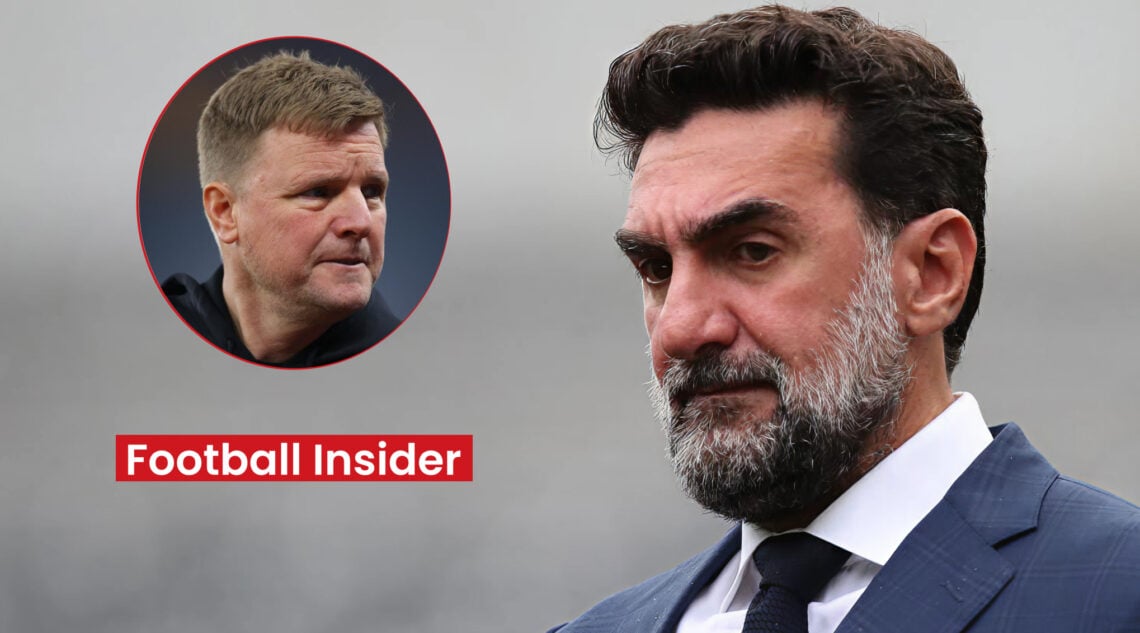 Newcastle chairman Yasir Al-Rumayyan and manager Eddie Howe