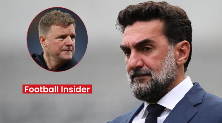 Newcastle chairman Yasir Al-Rumayyan and manager Eddie Howe