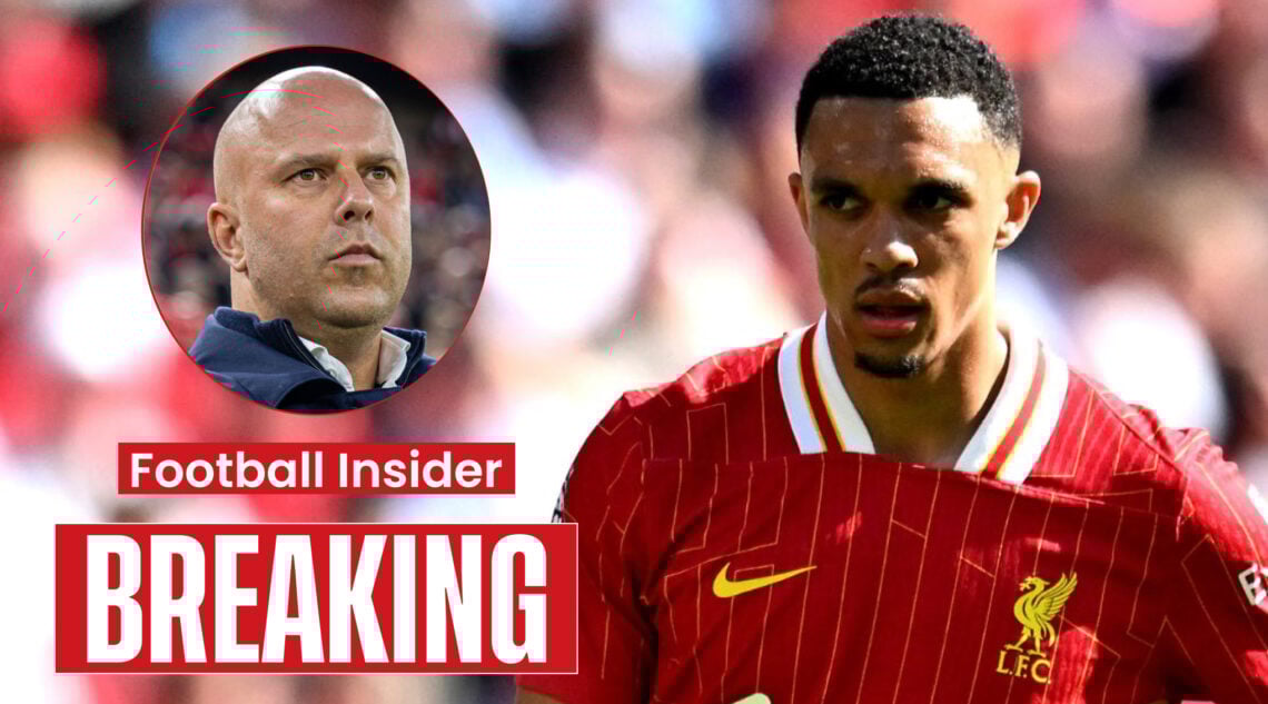 Liverpool manager Arne Slot and defender Trent Alexander-Arnold
