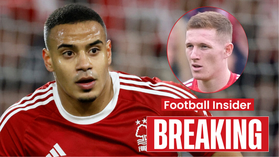 Nottingham Forest players Murillo and Elliot Anderson