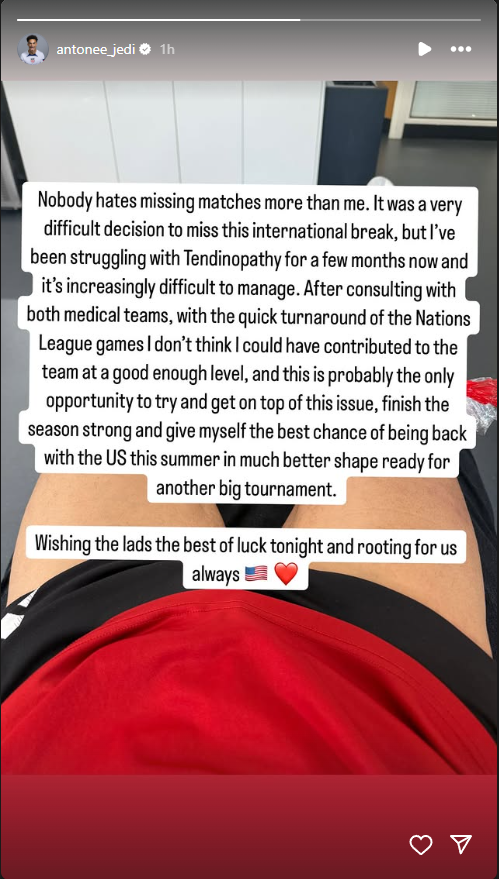 Antonee Robinson Instagram