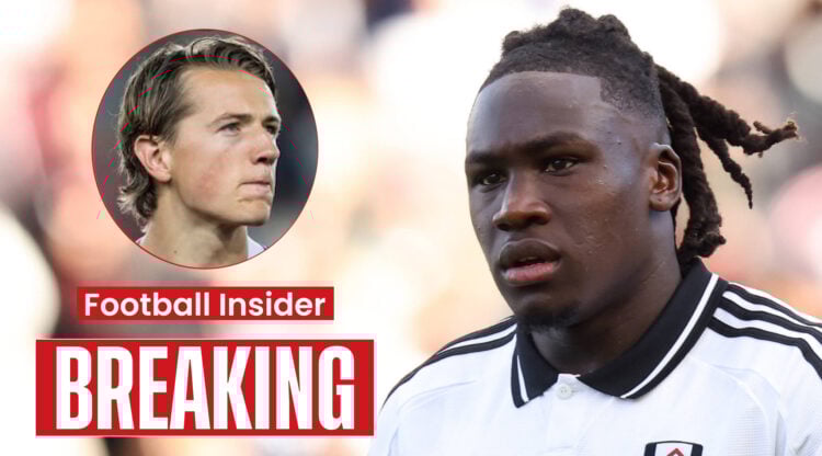 Fulham players Sander Berge and Calvin Bassey