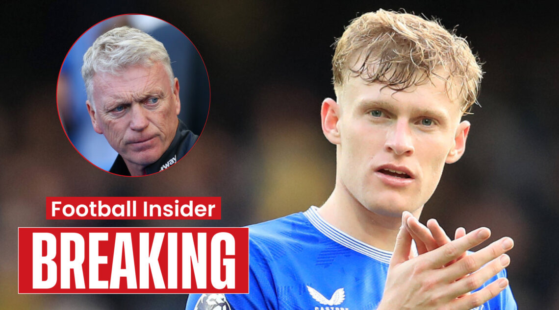 Everton manager David Moyes and Jarrad Branthwaite