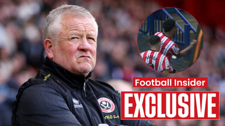 Sheffield United manager Chris Wilder and striker Rhian Brewster