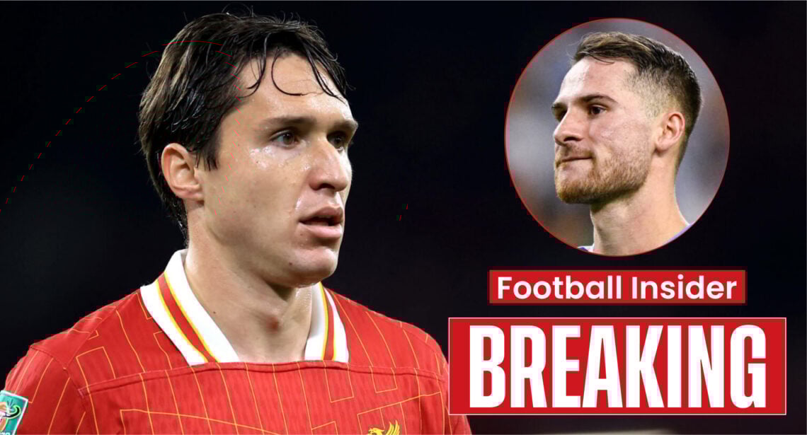 Liverpool players Federico Chiesa and Alexis Mac Allister