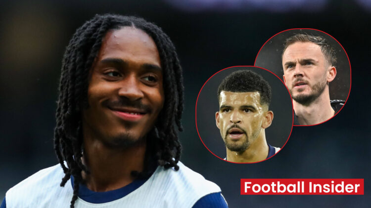 Tottenham full-back Djed Spence, Maddison and Solanke