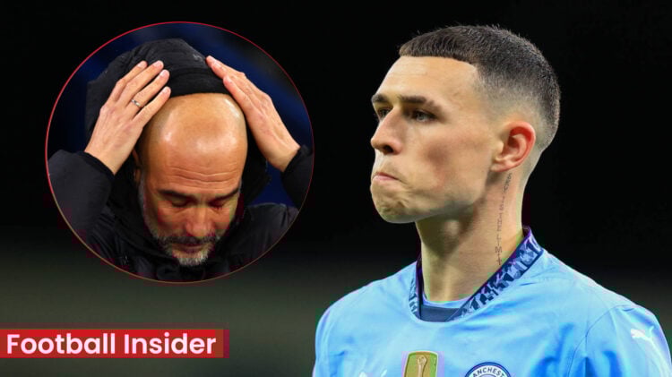 Pep Guardiola Phil Foden Manchester City