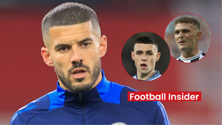 Man City Phil Foden, Leicester Conor Coady, Newcastle Kieran Trippier