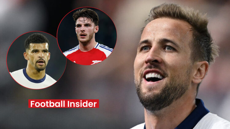Harry Kane, Dominic Solanke, Declan Rice