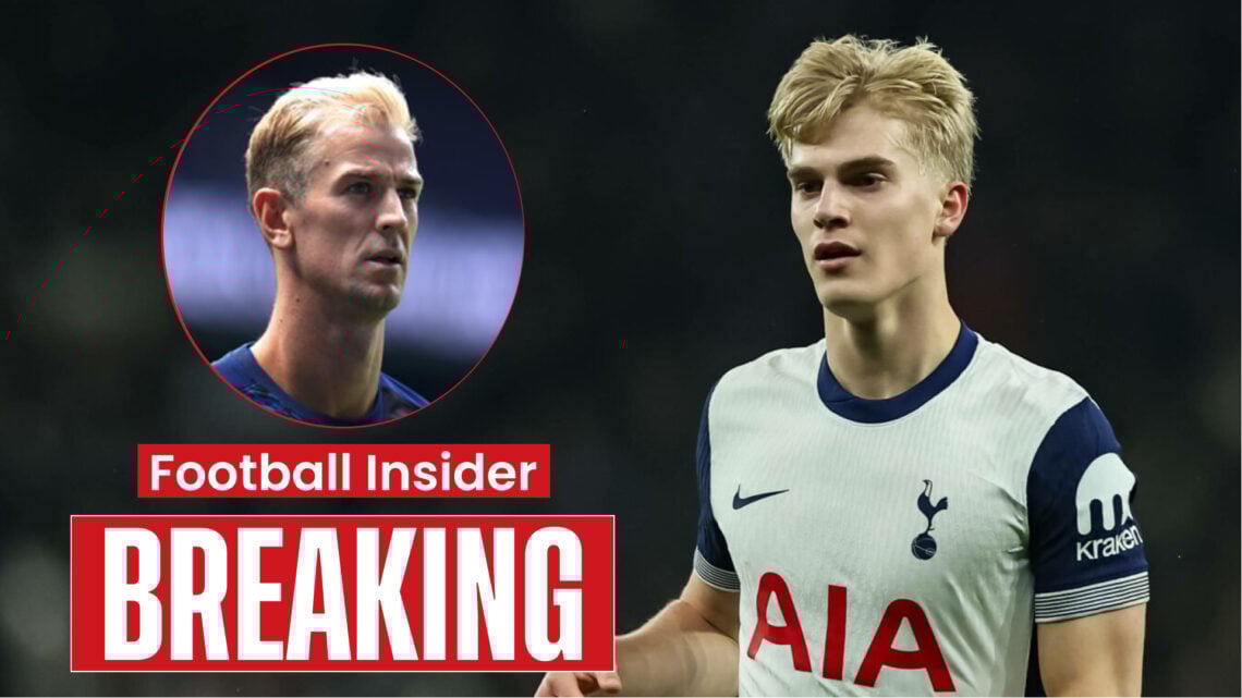 Joe Hart and Tottenham midfielder Lucas Bergvall