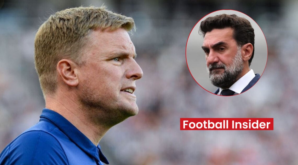 Newcastle chairman Yasir Al-Rumayyan and manager Eddie Howe